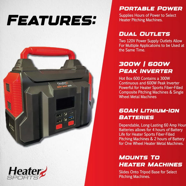 Heater Sports Hot Box 600 Portable Power Station