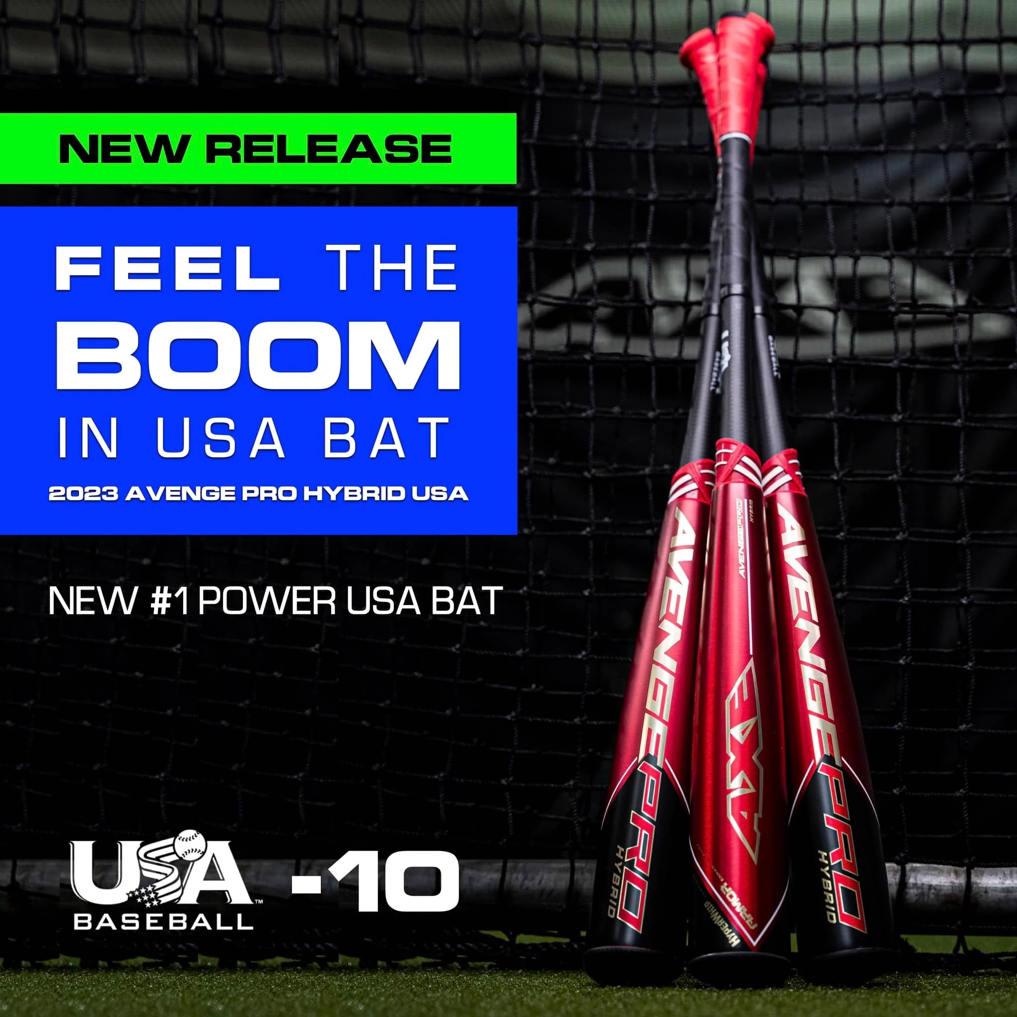 Axe Avenge Pro (-10) USSSA Baseball Bat - 2023 Model