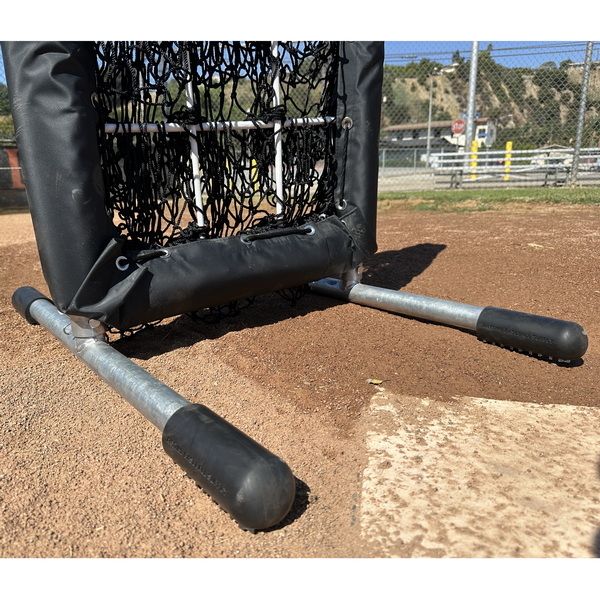 Non-Slip Feet for 9 Hole Pitching Nets (Set of 4) Attached to the No Hitter Net