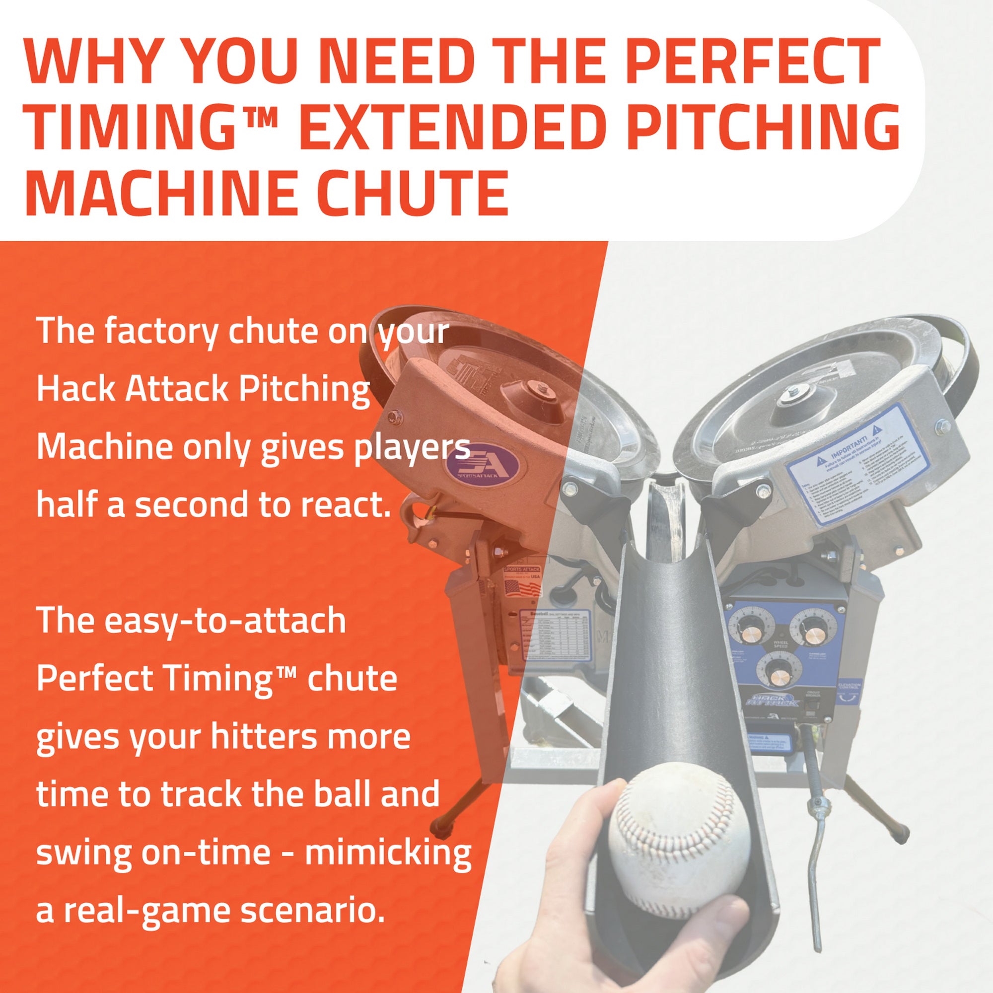 Perfect Timing Extended Pitching Chutes for Hack Attack Pitching Machines Why You Need The Perfect Timing