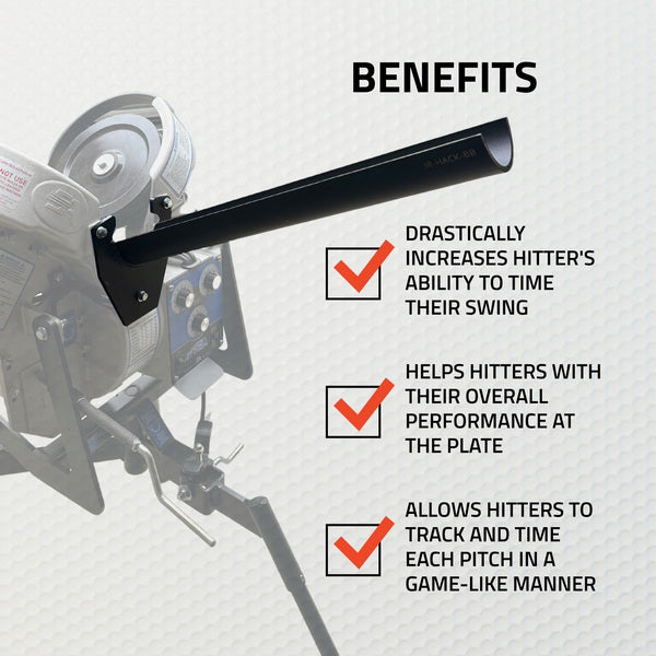 Perfect Timing Extended Pitching Chutes for Hack Attack Jr. Pitching Machines Benefits 