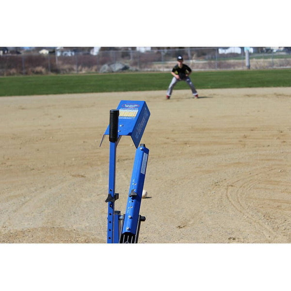 Hit the Blue Flame pitching machine